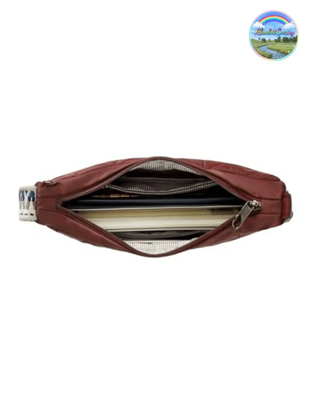 Travelon Anti-Theft Boho Crescent Crossbody Bag RFID Water-Resistant